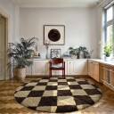 Runde tepper   Albi brun/beige Størrelse: Ø 200 cm