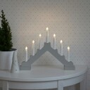 Konstsmide Adventsstake på batteri - Grå