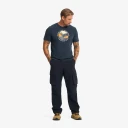 RevolutionRace Easy Graphic T shirt Herre Deep Navy/Grape Leaf Størrelse:L   Herre > Overdeler > T skjorter