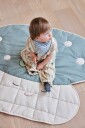 Oyoy Mini Mushroom Quilted Blanket Offwhite / Pale Blue M107675