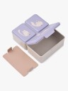 LIEWOOD Driss  Mønstret Matboks, Cat/Warm lilac