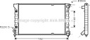 PRASCO VNA2041 Radiator motorkjøling