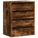  Kommode røkt eik 60x41x76 cm konstruert tre