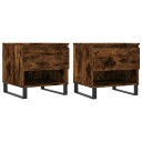  Salongbord 2 stk røkt eik 50x46x50 cm konstruert tre 8721012112469