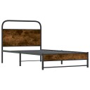  Sengeramme uten madrass røkt eik 107x203 cm konstruert tre 8721158564641
