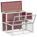 Vidaxl Kaninbur Mocca 102X90X84.5 cm Heltre Furu
