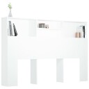 vidaXL Sengegavlskap hvit 160x19x103,5 cm