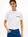 Tommy Hilfiger Global Stripe Pique Pocket Tee White M
