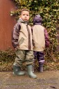 Mikk line Pu Rain Set + Fleece/Susp. 104   DUSTY OLIVE   122