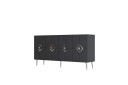 Cleryn Konsollbord 150 cm   Antrasitt/Sølv