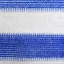 vidaXL Balkongskjerm blå og hvit 120x300 cm HDPE