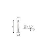 Louis Poulsen Flindt Garden Short LED 2700K Aluminium m/base