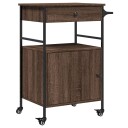  Kjøkkentralle brun eik 56x43x89,5 cm konstruert tre 842395