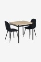 Ellos Home   Spisegruppe Gilda 2 Stolar 75x85  cm   Hvit