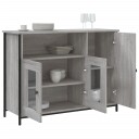 vidaXL Skjenk grå sonoma 100x35x75 cm konstruert tre