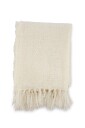 Venture Design Stanly pledd Offwhite 170 x 130 cm Hvit