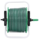  Frittstående slangetrommel grønn med slangefester 0,5" 30 m PVC