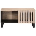  Salongbord hvit 80x51x40 cm heltre mango 377459