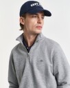 Gant Shield collegegenser med half zip GREY MELANGE XXXL