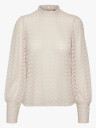 Vero Moda Becca High Neck Lace Top Beige M
