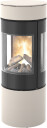 Rais Viva L 120 sand gasspeis med sideglass og glassdør