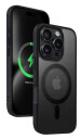 Crong Hybrid Frost deksel for iPhone 16 Pro MagSafe Svart