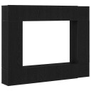  TV skap sett Veggmontert 8 pcs Svart eik 190.5 x 28.5 x 151 cm