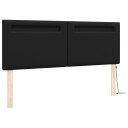  Sengegavl Enkel Design Svart 160 cm Kunstskinn