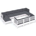 Hagesofagruppe med puter 10 deler hvit heltre furu 3097140