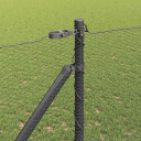  Gjerde med innlegg. Grå 1.4 x 50 m PVC belagt stål