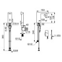 Oras Armatur Stela ECO+ 4816fz 104/105 Servantbatteri Krom / 3.4 Liter