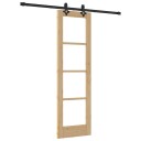 vidaXL Skyvedør med Hardware Sett "ORKDAL" Solid Tre&Glass