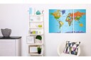 Bilde World Map Colourful Note 120x80 Artgeist sp. z o. o.
