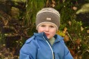 Kivat Pannebånd i Ull Blue Melange 2 (5-8år)