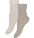 Minymo Sokker 5 pack Shell m. Hullmønster Minymo 15/18 Sokker Beige Hvit Rosa