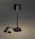 Trend Collection Capri bordlampe – oppladbar og dimbar, sort 20,5 cm