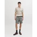 Jack & Jones Jjeemil Knit Cable Polo Ss Ln   Cream   XXL