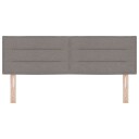  Sengegavl Linjer Design Taupe 160 cm Stoff