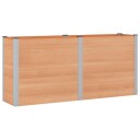 vidaXL Høybed Brun 200 x 50 x 91 cm WPC og Aluminium