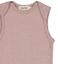 MarMar Body u/e Ull Pointelle Bini Brent Rose MarMar 1 år 80 Body uten ermer Rosa
