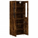 vidaXL Highboard røkt eik 69,5x34x180 cm konstruert tre 8720845476281