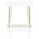 vidaXL Sammenleggbart hagebord hvit 45x43x50 cm plast