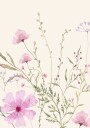 Soft Wildflowers Plakat Plakat / 70x100cm