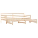 vidaXL Uttrekkbar dagseng 80x200 cm heltre furu 8721012122703