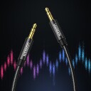 Ugreen 3,5 mm AUX Hann-til-Hann Kabel 1 m Blå