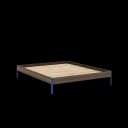 Core Sengeramme 160x200 Johannesbrunt/Livlig Blå