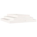 vidaXL Plantekasse hvit 110x110x27 cm heltre furu