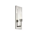 Linger vägglampa nickel