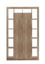 Vitrineskap Mowbray 42x134x217 cm   Brun