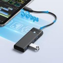 ORICO Adapter Hub 4in1 Orico USB A3.0x4 USB-hub - USB 3.0 - 4 porter - Svart